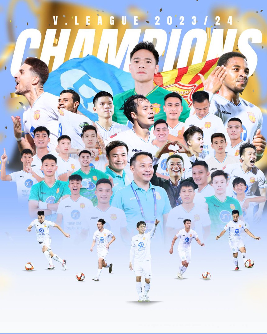 Vòng 25 V-League 2023/24: Nam Định viết nên lịch sử - Ảnh 3.