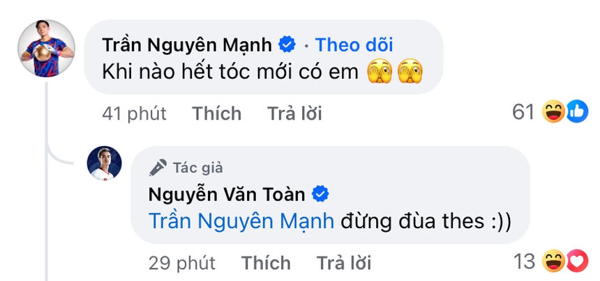 Văn Toàn 'thả thính' sau chức vô địch V-League 2024 - Ảnh 3.