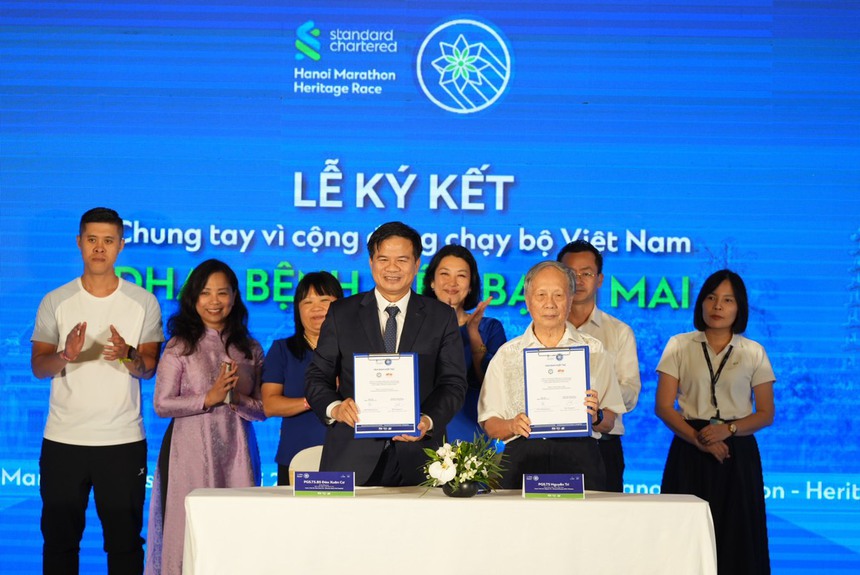 Giải Marathon Di Sản Hà Nội 2024 hoàn tất công đoạn đo đường và chạy thử - Ảnh 2.