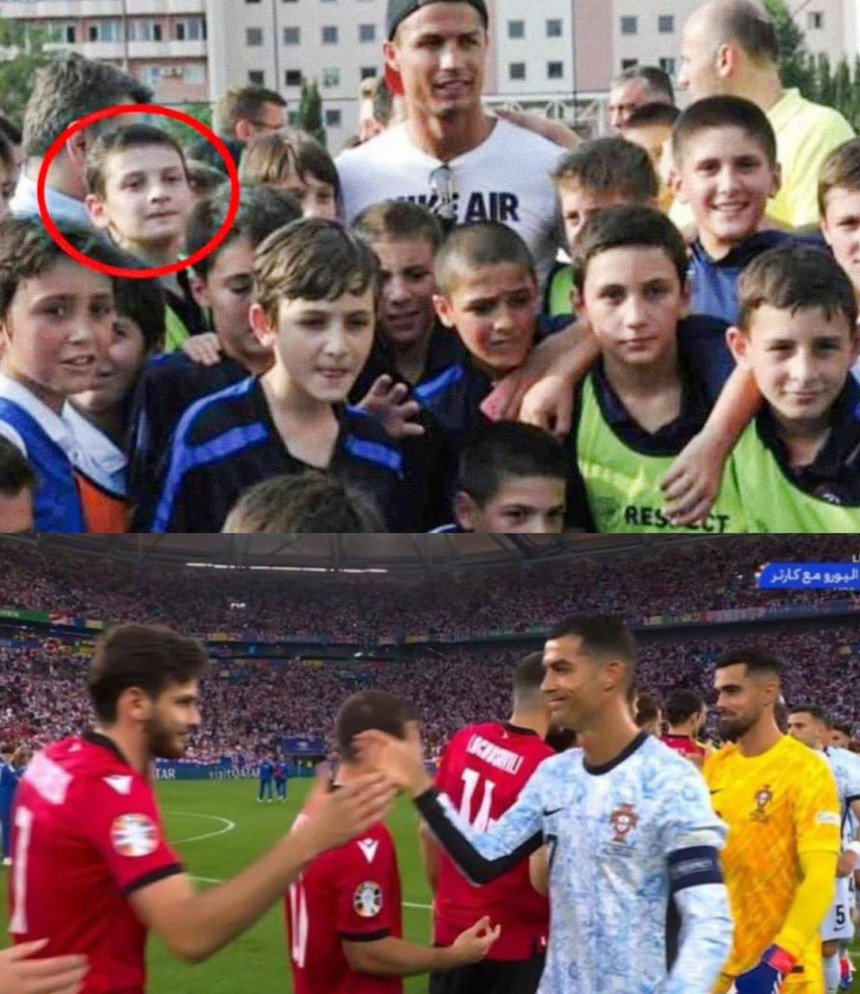 Kvaratskhelia hồi mới 12 tuổi tham gia học viên bóng đá do Ronaldo khánh thành ở Georgia (ảnh trên) và Kvaratskhelia 23 tuổi khoác áo tuyển Georgia đối đầu Ronaldo của Bồ Đào Nha ở EURO 2024 (ảnh dưới) Kvaratskhelia hồi mới 12 tuổi tham gia học viên bóng đá do Ronaldo khánh thành ở Georgia (ảnh trên) và Kvaratskhelia 23 tuổi khoác áo tuyển Georgia đối đầu Ronaldo của Bồ Đào Nha ở EURO 2024 (ảnh dưới)