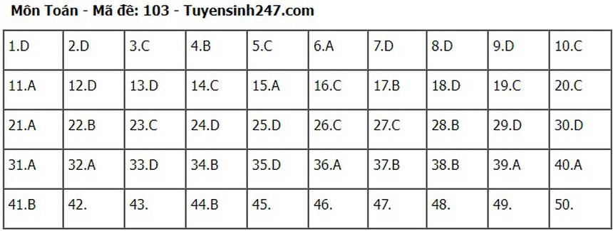 Đề thi, đáp án môn Toán tốt nghiệp THPT 2024 - Ảnh 2.