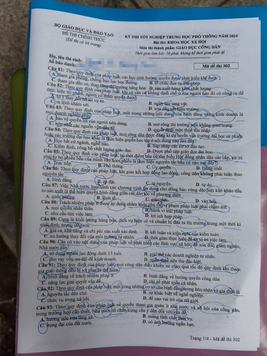 Thi tốt nghiệp THPT 2024: Đề thi tổ hợp tiệm cận cách ra đề mới - Ảnh 3.