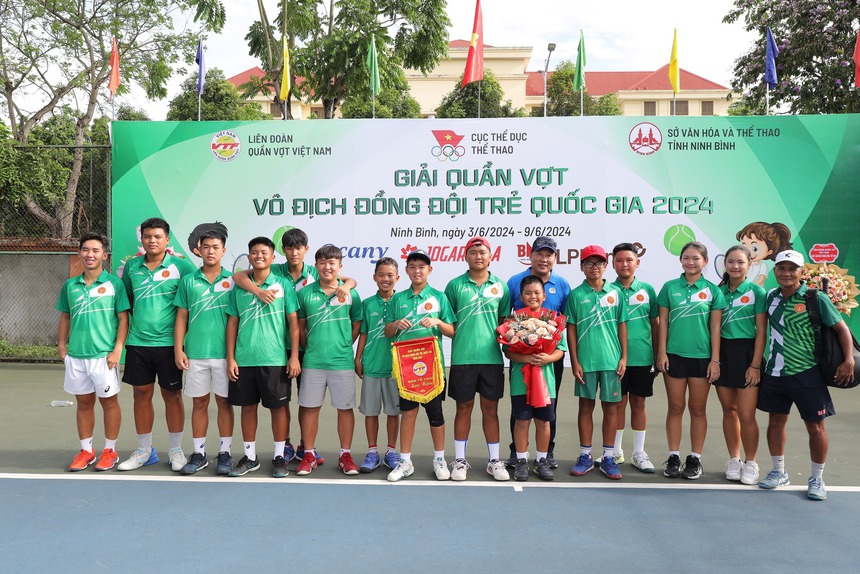 Gần 200 vận động viên tranh tài Giải quần vợt vô địch đồng đội trẻ quốc gia 2024 - Ảnh 4.