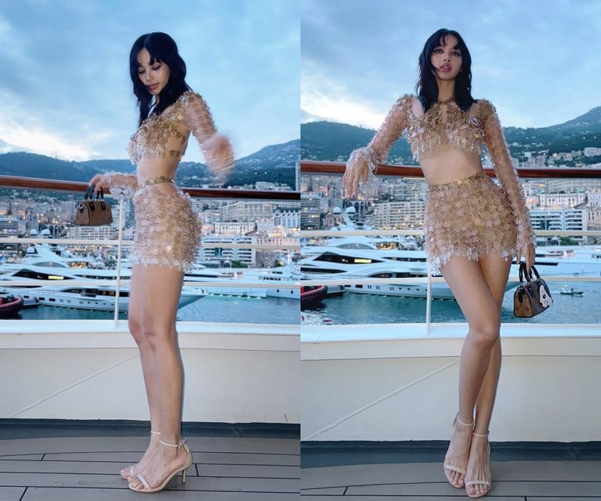 Vẻ ngoài quyến rũ ở Monaco của Lisa Blackpink hóa ra được làm từ vật liệu tái chế - Ảnh 3.