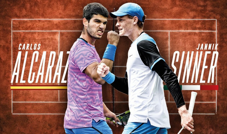 Bán kết Roland Garros: Sinner-Alcaraz, cuộc đấu nảy lửa - Ảnh 1.