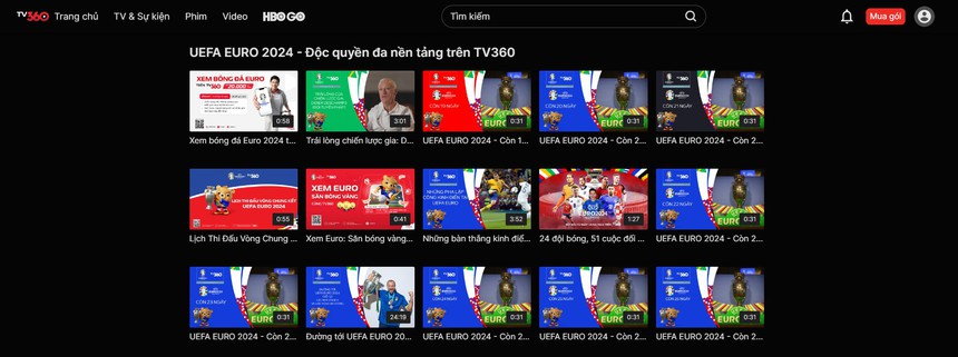 Hướng dẫn cách xem trực tiếp EURO 2024 trên TV360 - Ảnh 3.