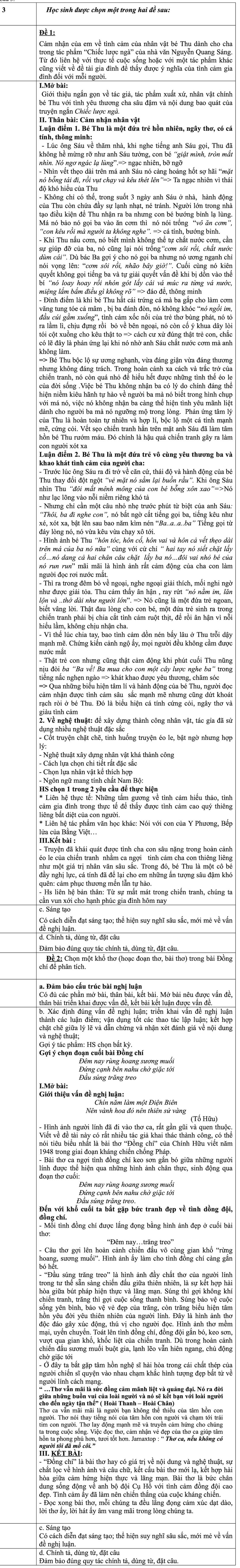 Gợi ý đáp án đề thi môn Văn kỳ thi tuyển sinh vào 10 TP.HCM năm 2024 - Ảnh 5. Gợi ý đáp án đề thi môn Văn kỳ thi tuyển sinh vào 10 TP.HCM năm 2024 - Ảnh 5.