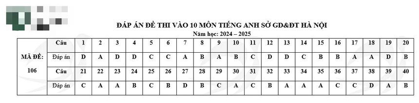 Đáp án đầy đủ đề thi tiếng Anh vào 10 Hà Nội năm 2024 - Ảnh 10.