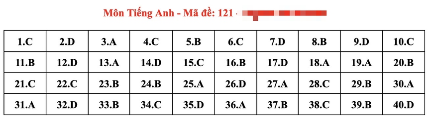 Đáp án đầy đủ đề thi tiếng Anh vào 10 Hà Nội năm 2024 - Ảnh 25.