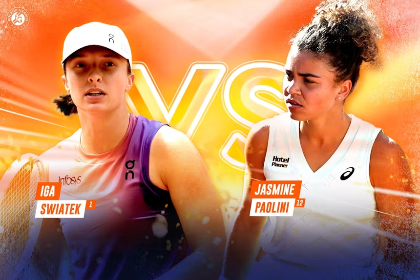 Link xem trực tiếp Swiatek vs Paolini