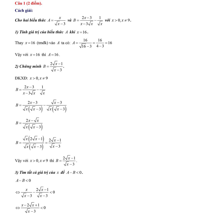 Đáp án đề thi môn Toán vào lớp 10 THPT tại Hà Nội chính xác - Ảnh 2.