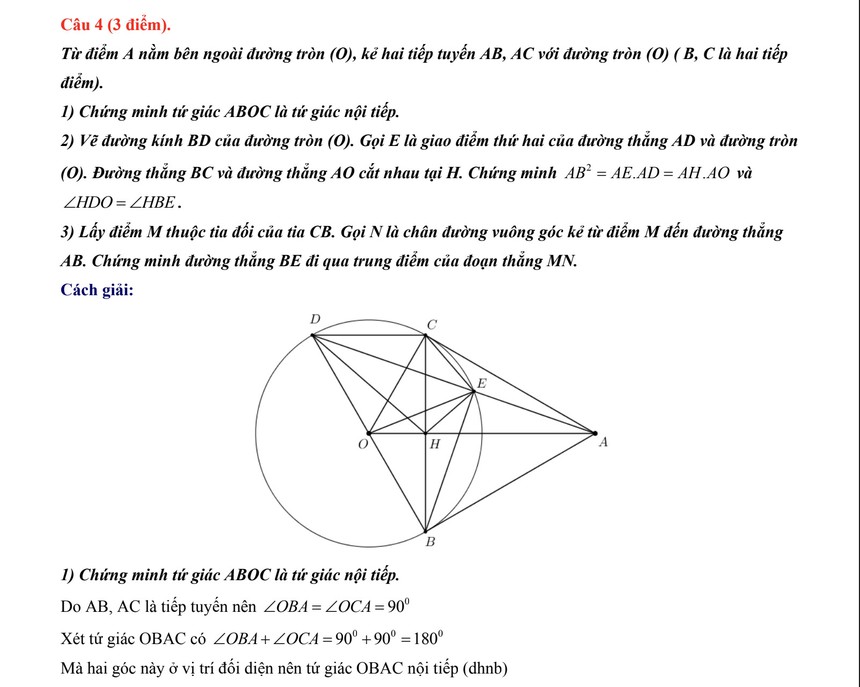 Đáp án đề thi môn Toán vào lớp 10 THPT tại Hà Nội chính xác - Ảnh 7.