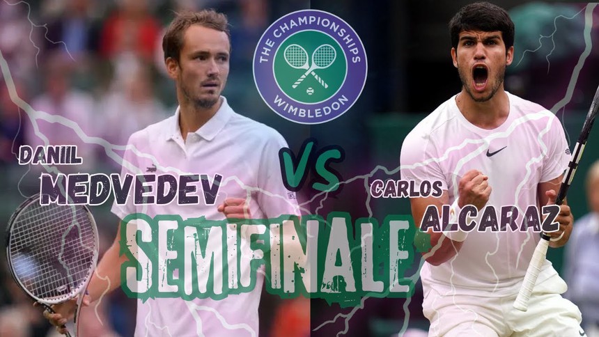 Link xem trực tiếp Medvedev vs Alcaraz, bán kết Wimbledon 2024 (19h30 hôm nay) - Ảnh 3. Link xem trực tiếp Medvedev vs Alcaraz