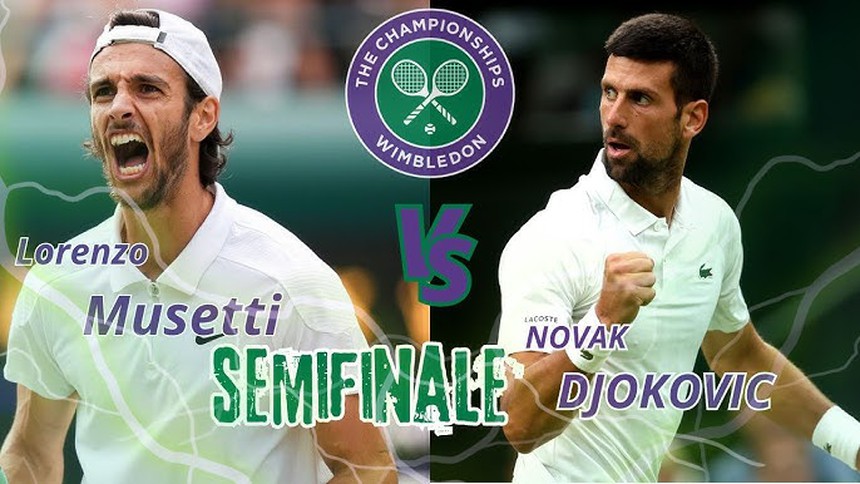 Link xem trực tiếp Musetti vs Djokovic, bán kết Wimbledon 2024 (21h00 hôm nay) - Ảnh 3. Link xem trực tiếp Musetti vs Djokovic