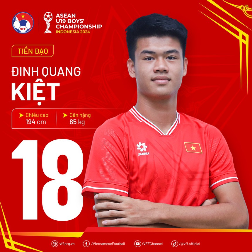 U19 Việt Nam công bố số áo tại giải Đông Nam Á, thần đồng top 60 thế giới chọn áo giống Ronaldo - Ảnh 5. U19 Việt Nam công bố số áo tại giải Đông Nam Á, thần đồng top 60 thế giới chọn áo giống Ronaldo - Ảnh 5.