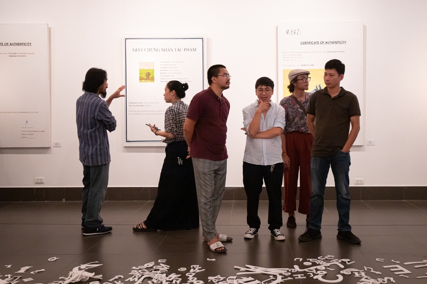 “Tạm biệt nghệ thuật”: Triển lãm độc đáo của họa sĩ Quách Bắc - Ảnh 3. “Tạm biệt nghệ thuật”: Triển lãm độc đáo của họa sĩ Quách Bắc - Ảnh 3.