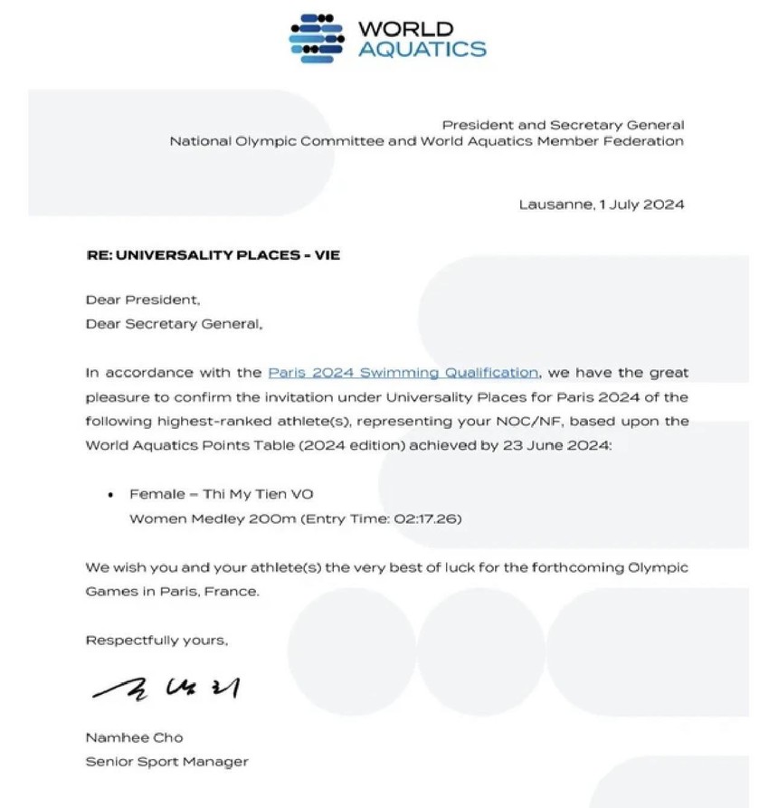 Mỹ Tiên nhận vé đặc cách, Thể thao Việt Nam dự Olympic Paris với 16 tuyển thủ - Ảnh 2.