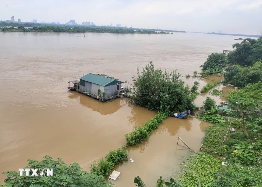 Ứng phó với bão số 2: Mực nước các sông, hồ điều hòa trên địa bàn Hà Nội cơ bản được giữ ở mức thấp - Ảnh 1.