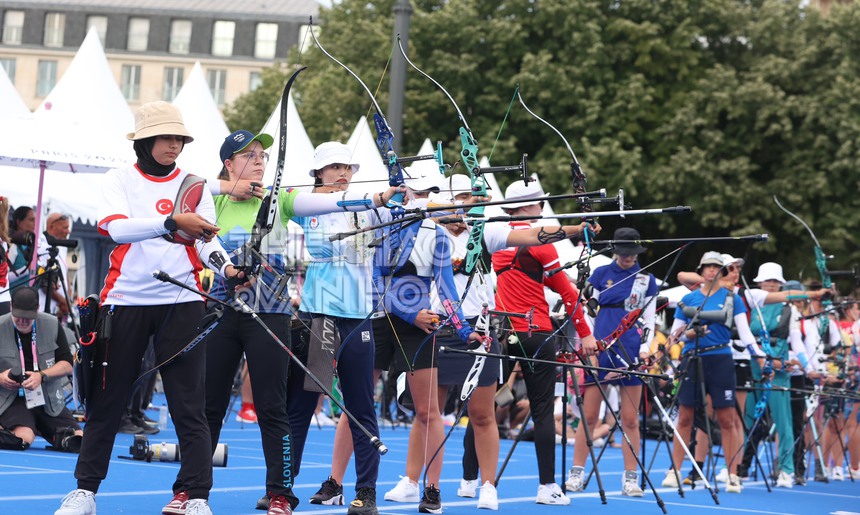 Bắn cung Việt Nam ra quân ở Olympic 2024, Ánh Nguyệt vào vòng 1/32. Ảnh: Hoàng Linh Bắn cung Việt Nam ra quân ở Olympic 2024, Ánh Nguyệt vào vòng 1/32. Ảnh: Hoàng Linh