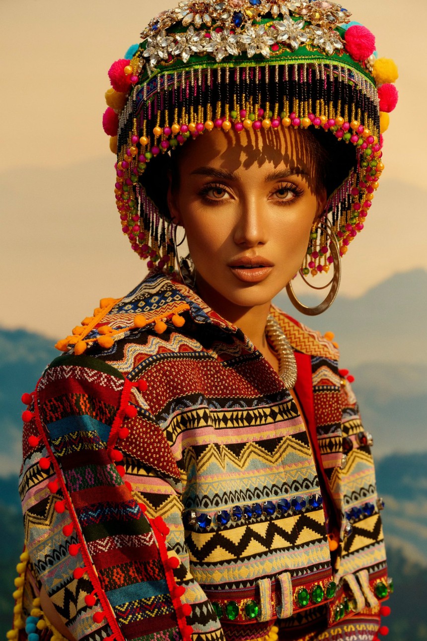 Lydie Vũ mang trang phục thổ cẩm Tây Bắc lên sân khấu Miss Supranational 2024 - Ảnh 5.