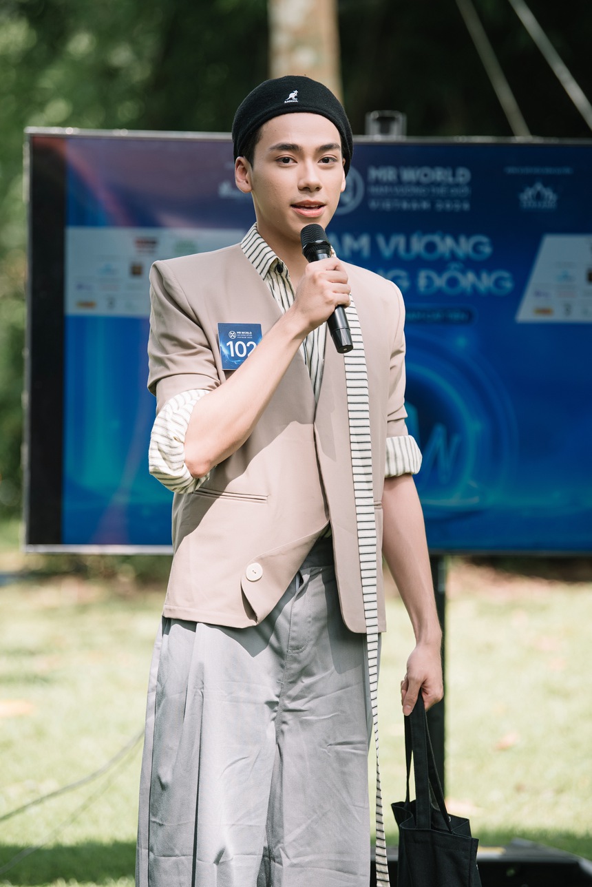 Thí sinh 2K4 có dự án nhân ái xuất sắc tại Mr World Vietnam 2024   - Ảnh 1.