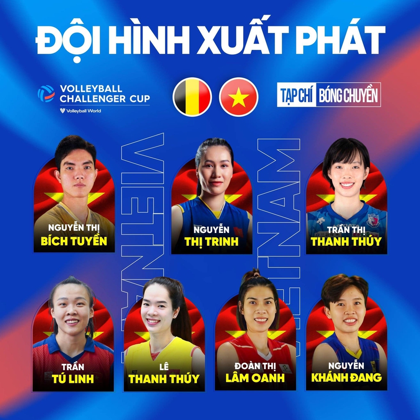 TRỰC TIẾP bóng chuyền Việt Nam vs Bỉ: Thanh Thúy và Bích Tuyền ra sân ngay từ đầu - Ảnh 1.
