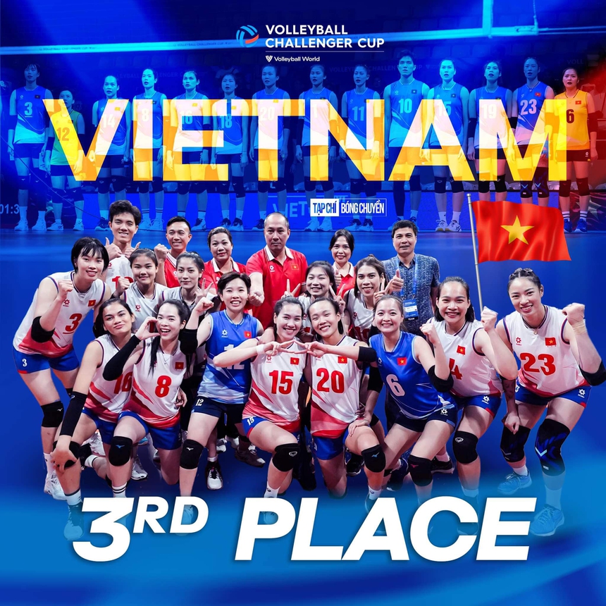 CHÍNH THỨC: ĐT bóng chuyền nữ Việt Nam xếp hạng 3 giải thế giới sau khi giành chiến thắng lịch sử trước ĐT Bỉ - Ảnh 1.