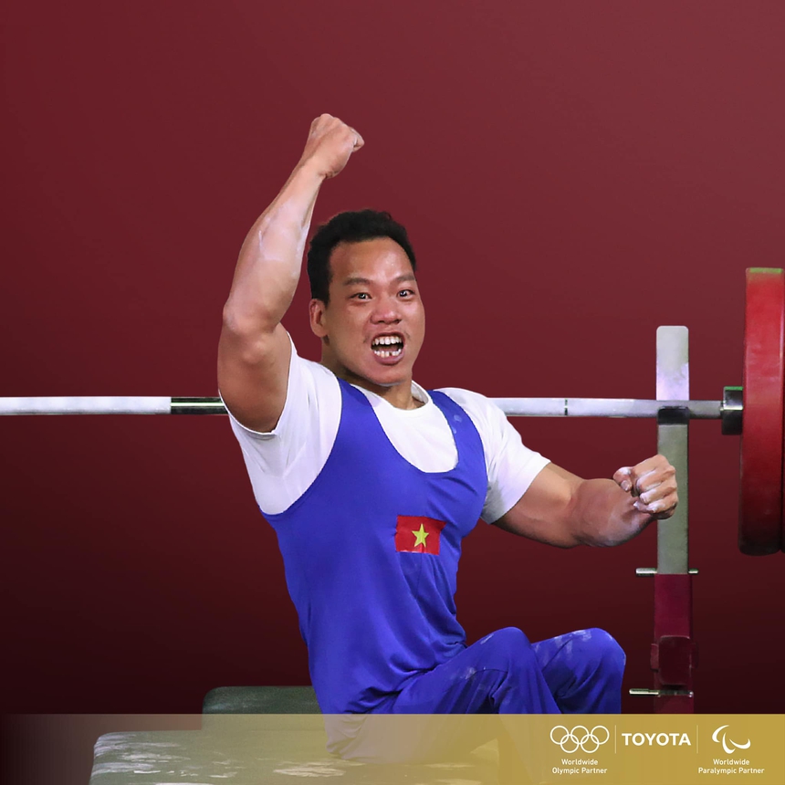 VĐV cử tạ Lê Văn Công: "Nỗ lực có huy chương Paralympic Paris 2024" - Ảnh 1. VĐV cử tạ Lê Văn Công: "Nỗ lực có huy chương Paralympic Paris 2024" - Ảnh 1.