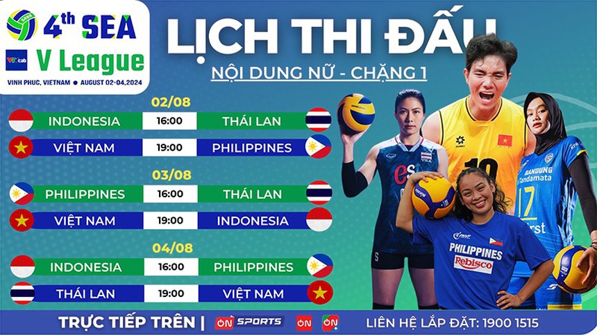 Link xem trực tiếp bóng chuyền Việt Nam vs Indonesia