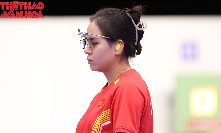 Mãn nhãn với Thu Vinh, bắn loạt 15 phát 10 điểm liên tiếp khiến số 1 thế giới chào thua ở Olympic 2024 - Ảnh 1.