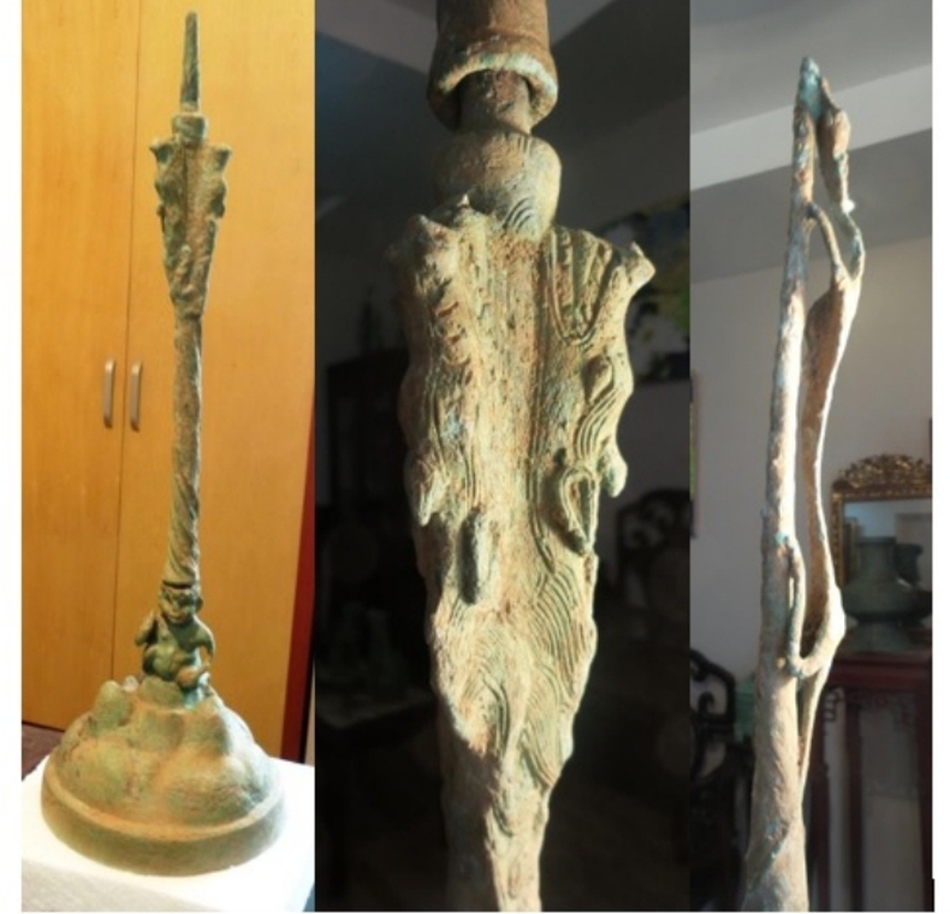 "Tạo sáng" Đông Sơn (kỳ 5): Cận cảnh một cây đèn Đông Sơn quý tộc và thần linh - Ảnh 1. "Tạo sáng" Đông Sơn (kỳ 5): Cận cảnh một cây đèn Đông Sơn quý tộc và thần linh - Ảnh 1.