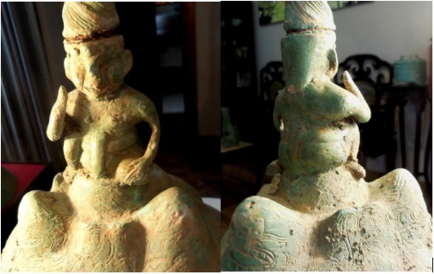 "Tạo sáng" Đông Sơn (kỳ 5): Cận cảnh một cây đèn Đông Sơn quý tộc và thần linh - Ảnh 5. "Tạo sáng" Đông Sơn (kỳ 5): Cận cảnh một cây đèn Đông Sơn quý tộc và thần linh - Ảnh 5.