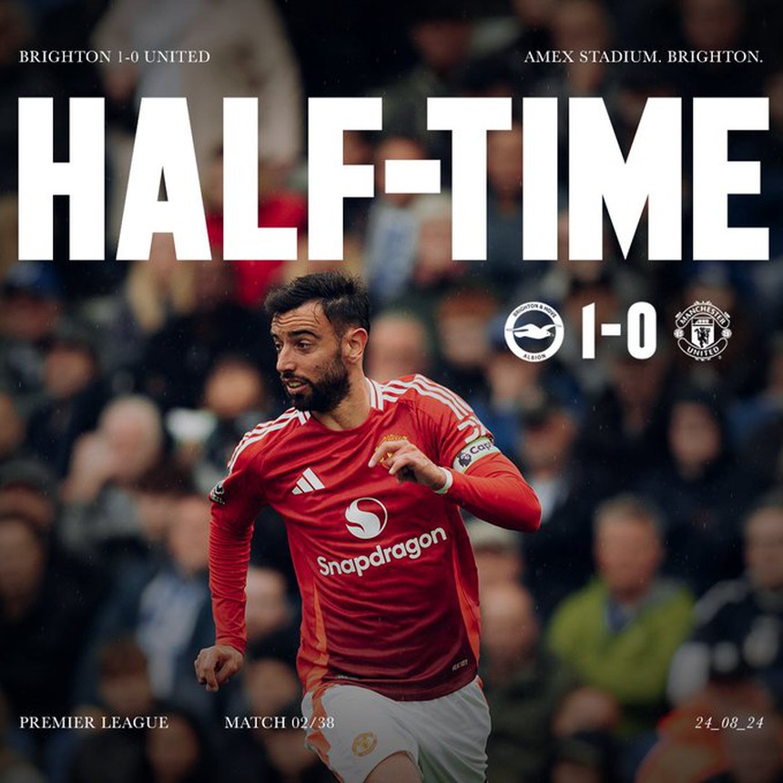 TRỰC TIẾP bóng đá Brighton vs MU (1-1): Garnacho bị VAR từ chối bàn thắng - Ảnh 5. TRỰC TIẾP bóng đá Brighton vs MU (1-1): Garnacho bị VAR từ chối bàn thắng - Ảnh 5.
