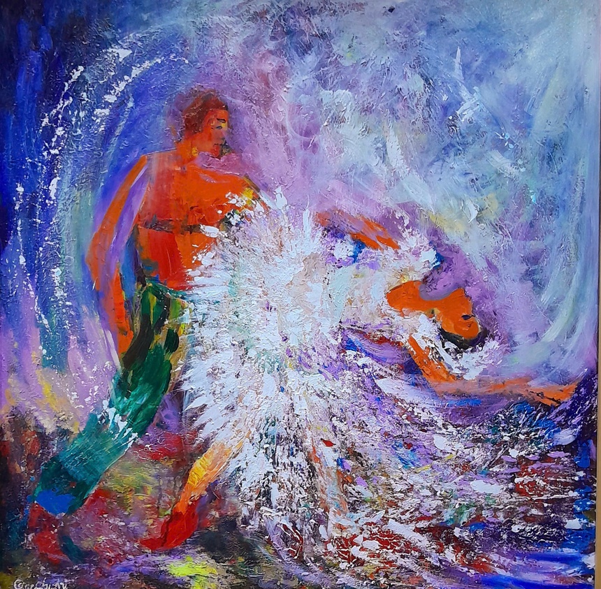 Sắp diễn ra triển lãm "Tương giao" của nữ họa sĩ, diễn viên Quế Chi - Ảnh 4.