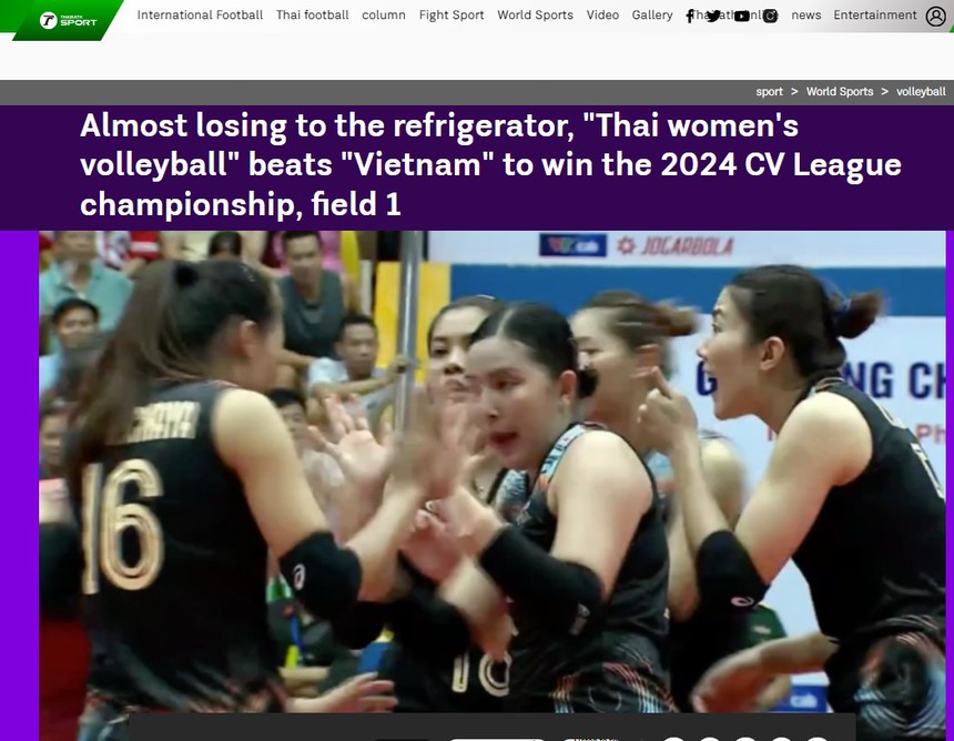 Báo Thái Lan thừa nhận đội nhà suýt thua Bích Tuyền, giải thích việc HLV Tuấn Kiệt rút Thanh Thúy - Ảnh 1. Báo Thái Lan thừa nhận đội nhà suýt thua Bích Tuyền, giải thích việc HLV Tuấn Kiệt rút Thanh Thúy - Ảnh 1.