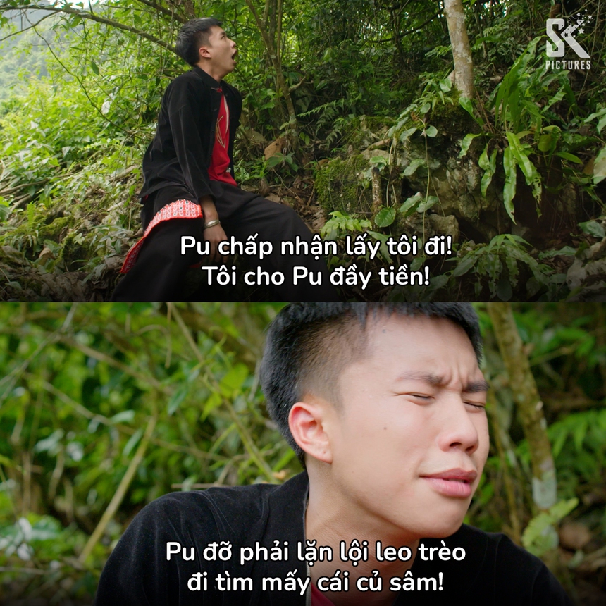 'Đi giữa trời rực rỡ': Khán giả bật cười trước các pha thể hiện tình cảm của Chải 'trẻ trâu' - Ảnh 6. 'Đi giữa trời rực rỡ': Khán giả bật cười trước các pha thể hiện tình cảm của Chải 'trẻ trâu' - Ảnh 6.