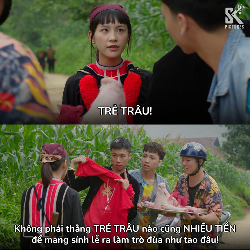 'Đi giữa trời rực rỡ': Khán giả bật cười trước các pha thể hiện tình cảm của Chải 'trẻ trâu' - Ảnh 3. 'Đi giữa trời rực rỡ': Khán giả bật cười trước các pha thể hiện tình cảm của Chải 'trẻ trâu' - Ảnh 3.