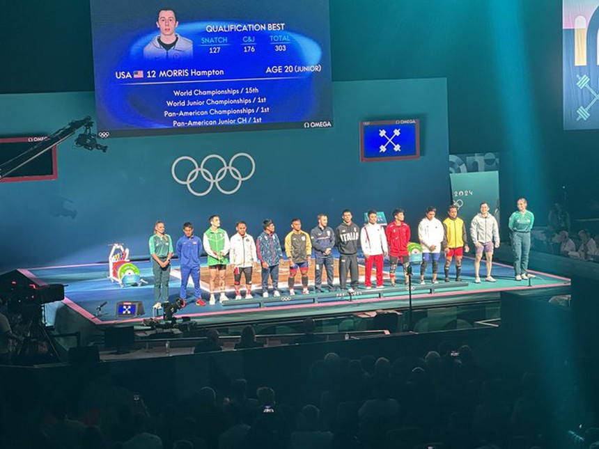 Trực tiếp cử tạ Việt Nam ở Olympic 2024: Trịnh Văn Vinh có cơ hội giành huy chương (20h00 hôm nay) - Ảnh 2. Trực tiếp cử tạ Việt Nam ở Olympic 2024: Trịnh Văn Vinh có cơ hội giành huy chương (20h00 hôm nay) - Ảnh 2.