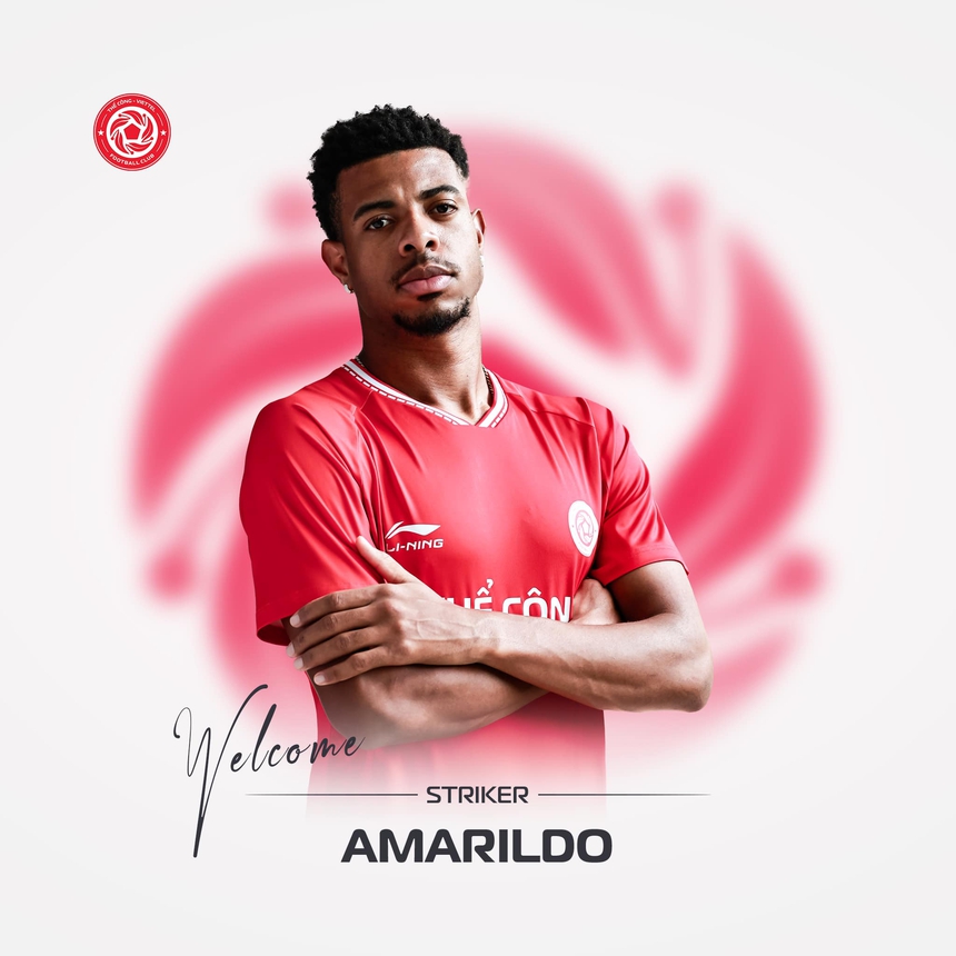 Thể Công Viettel tăng cường trung phong Amarildo để thay thế Hoàng Đức sắp ra đi Thể Công Viettel tăng cường trung phong Amarildo để thay thế Hoàng Đức sắp ra đi