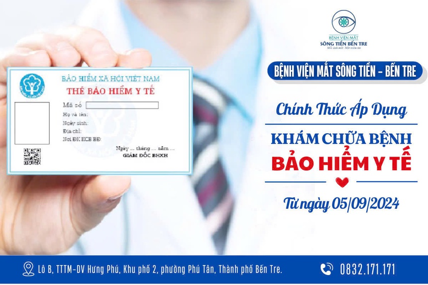 Bệnh viện Mắt Sông Tiền - Bến Tre chính thức tiếp nhận thanh toán khám chữa bệnh Bảo hiểm Y tế - Ảnh 1. Bệnh viện Mắt Sông Tiền - Bến Tre chính thức tiếp nhận thanh toán khám chữa bệnh Bảo hiểm Y tế - Ảnh 1.