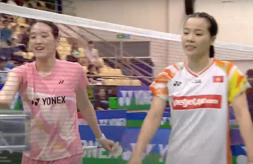 "Hotgirl" Thuỳ Linh thắng ngoạn mục tay vợt Nhật Bản - Ảnh 3. "Hotgirl" Thuỳ Linh thắng ngoạn mục tay vợt Nhật Bản - Ảnh 3.