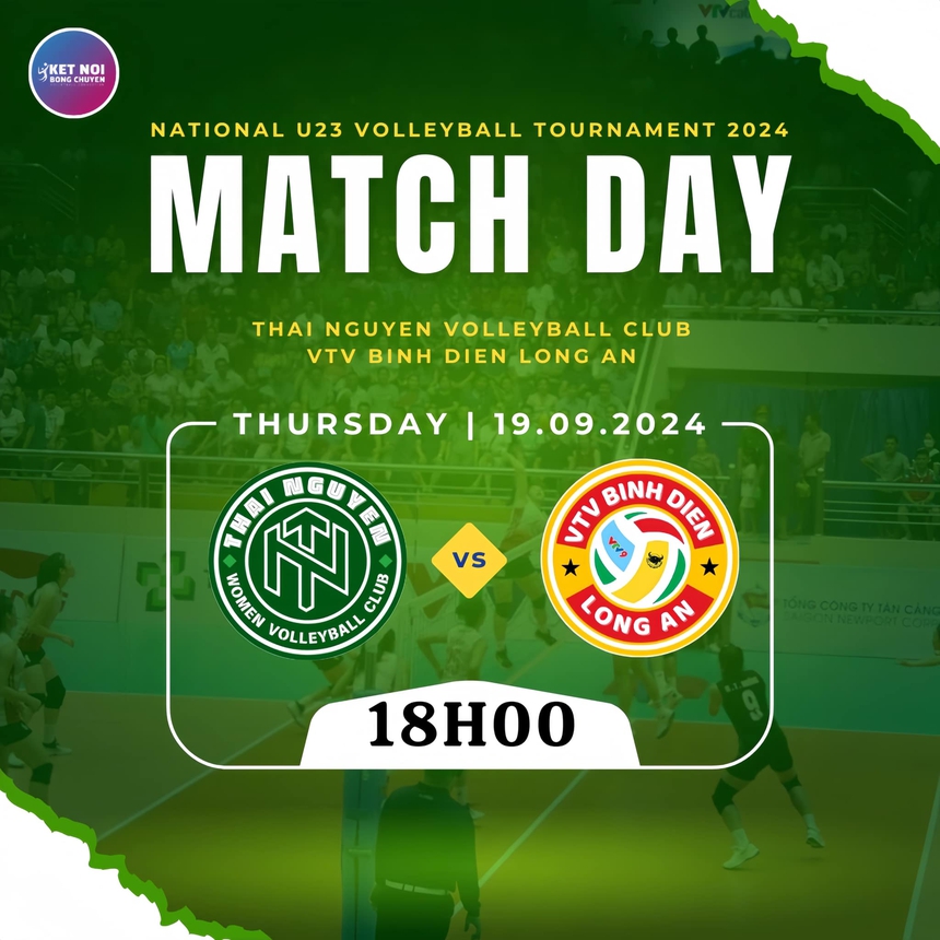 VTV Bình Điền Long An và Thái Nguyên gặp nhau ở trận chung kết giải bóng chuyền U23 toàn quốc 2024