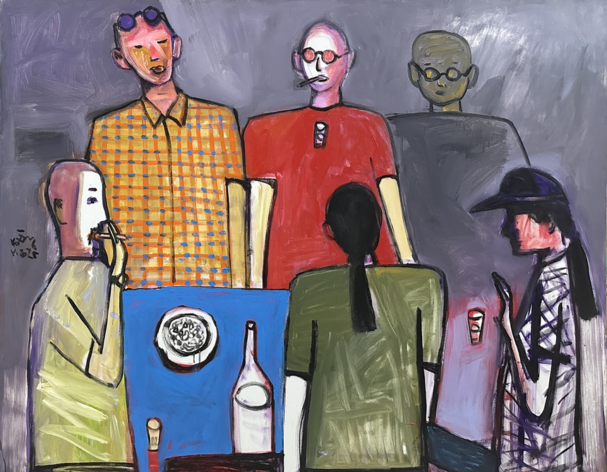 Hoàng Đỗ Cường và hội họa nhìn qua lăng kính chơi - Ảnh 5.