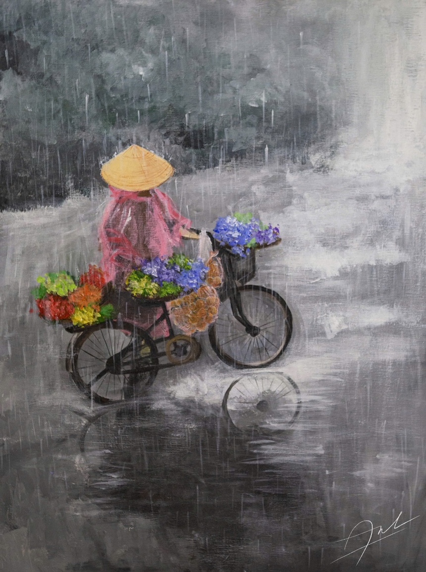 "Một nét vẽ – Triệu niềm vui": Dự án cộng đồng qua các tác phẩm hội họa của một nữ sinh Hà Nội - Ảnh 2.