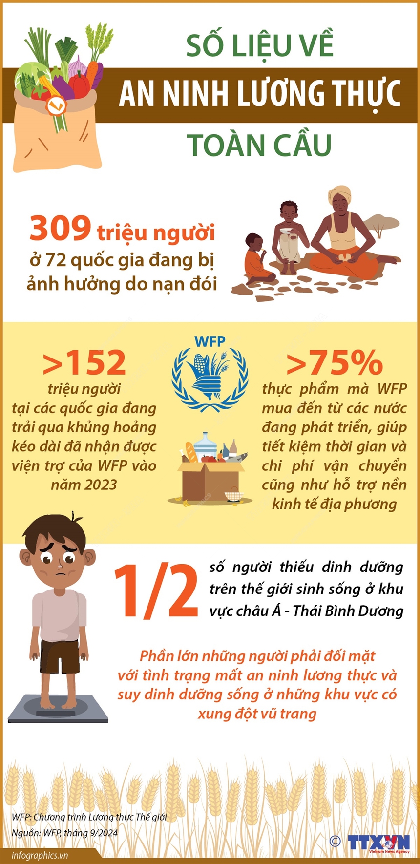 Số liệu về an ninh lương thực toàn cầu - Ảnh 1. Số liệu về an ninh lương thực toàn cầu - Ảnh 1.