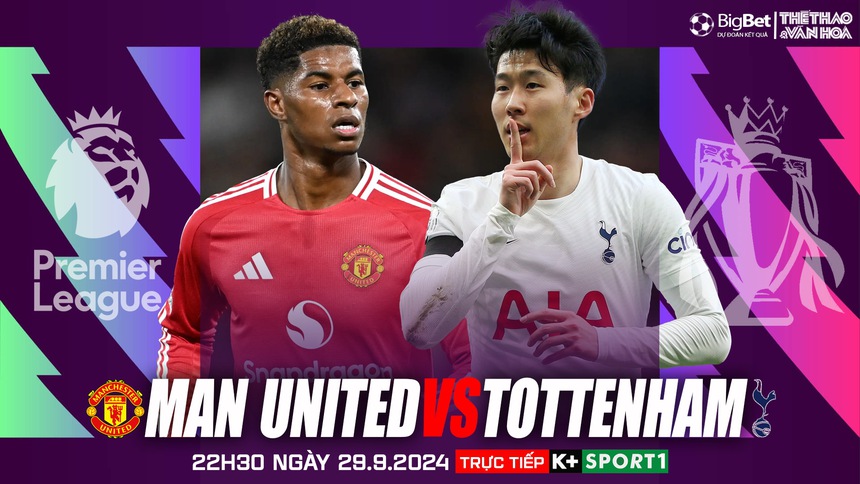 Nhận định, soi tỷ lệ MU vs Tottenham 22h30 ngày 29/9, vòng 6 Ngoại hạng Anh - Ảnh 1. MU vs Tottenham