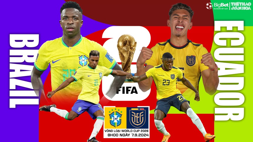 Nhận định, soi tỷ lệ Brazil vs Ecuador (8h00 ngày 7/9), vòng loại World Cup 2026 - Ảnh 1. Nhận định, soi tỷ lệ Brazil vs Ecuador (8h00 ngày 7/9), vòng loại World Cup 2026 - Ảnh 1.