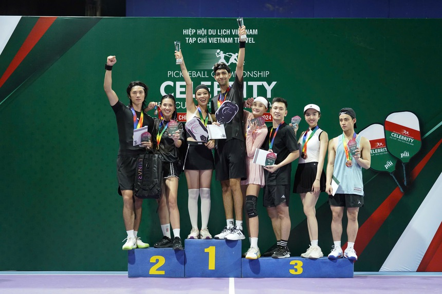 Á hậu Ánh Vương và bạn chơi "Tây Ba Lô" chiến thắng giải Celebrity Pickleball Pili Cup - Ảnh 2.