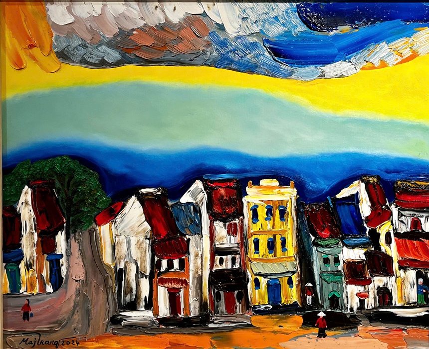 Họa sĩ Maj Trang Olson: Nhớ Bùi Xuân Phái mà họa nét phố - Ảnh 6.