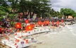 Hội thi đua bè truyền thống tại Côn Đảo rực màu cờ đỏ